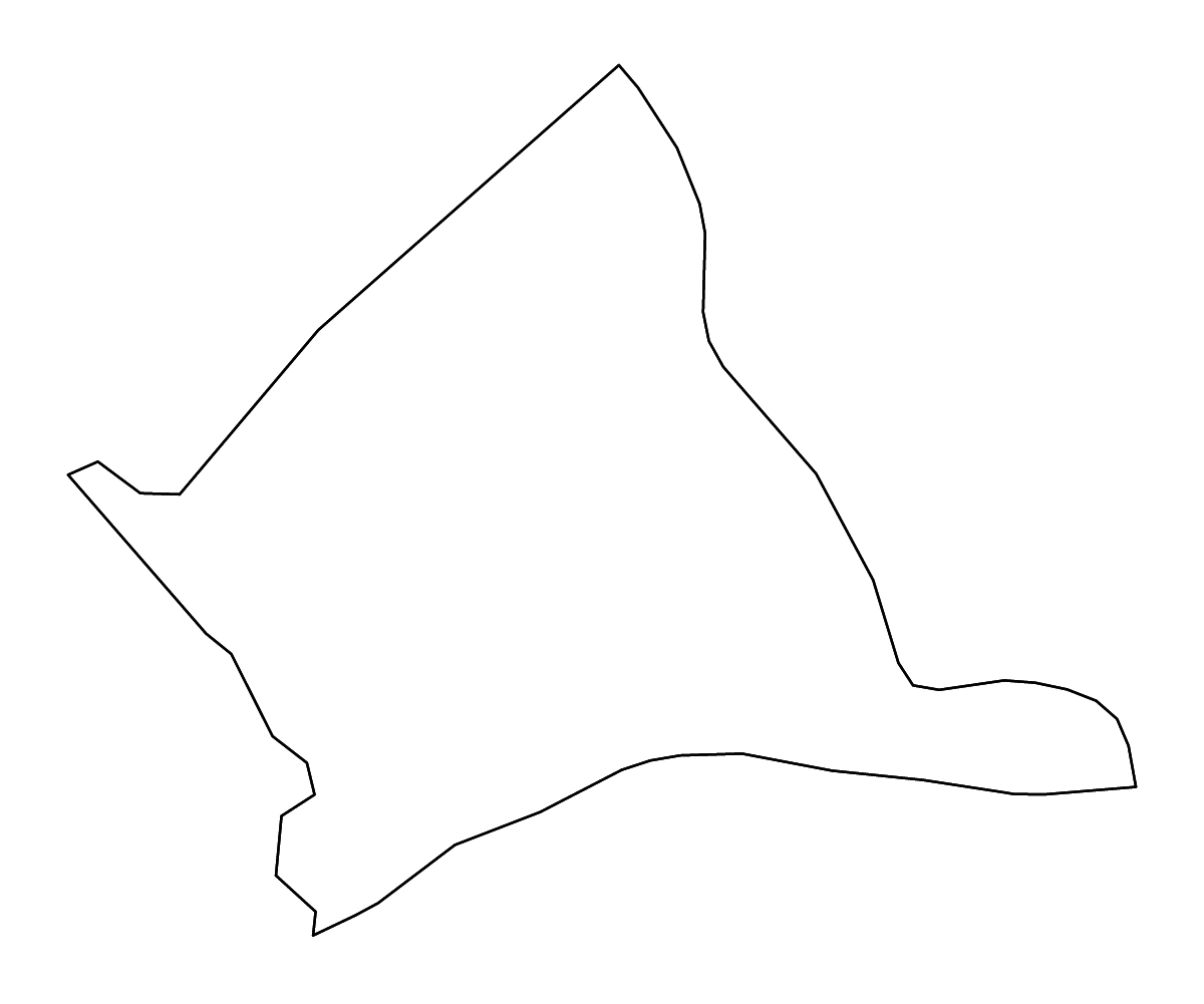 Mapa de contorno de Culpeper, Virginia con ríos.