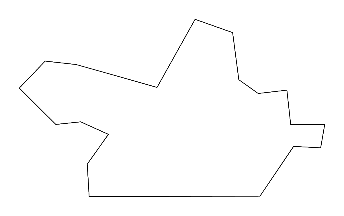 Outline map of Danville City, Virginia with rivers.