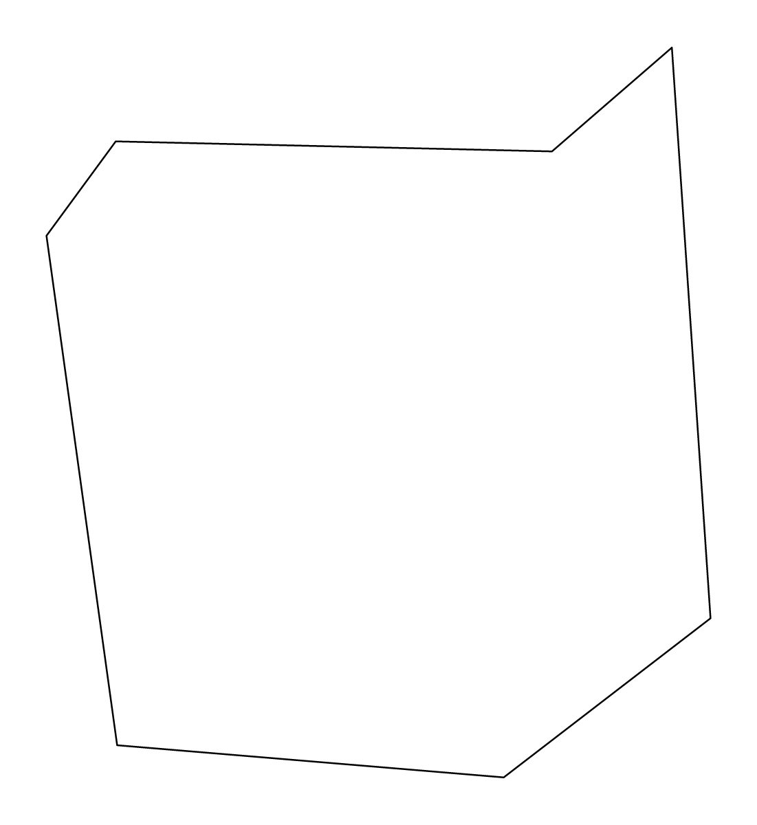 Outline map of Emporia City, Virginia.
