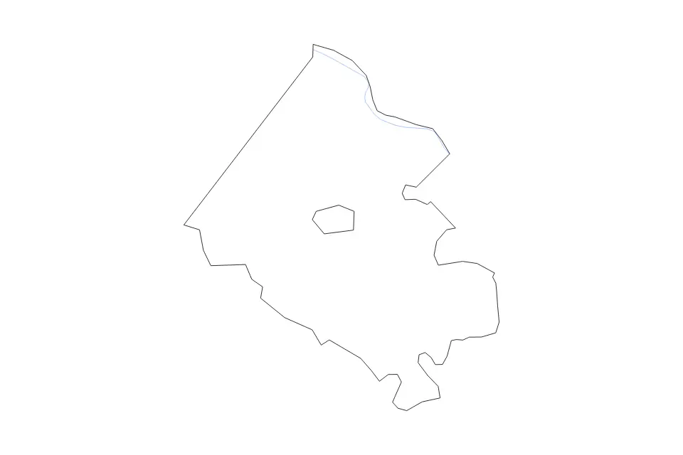 Mapa de Fairfax (County), Virginia de tipo contorno y ríos para América del Norte, con contorno y ríos con límites limpios.