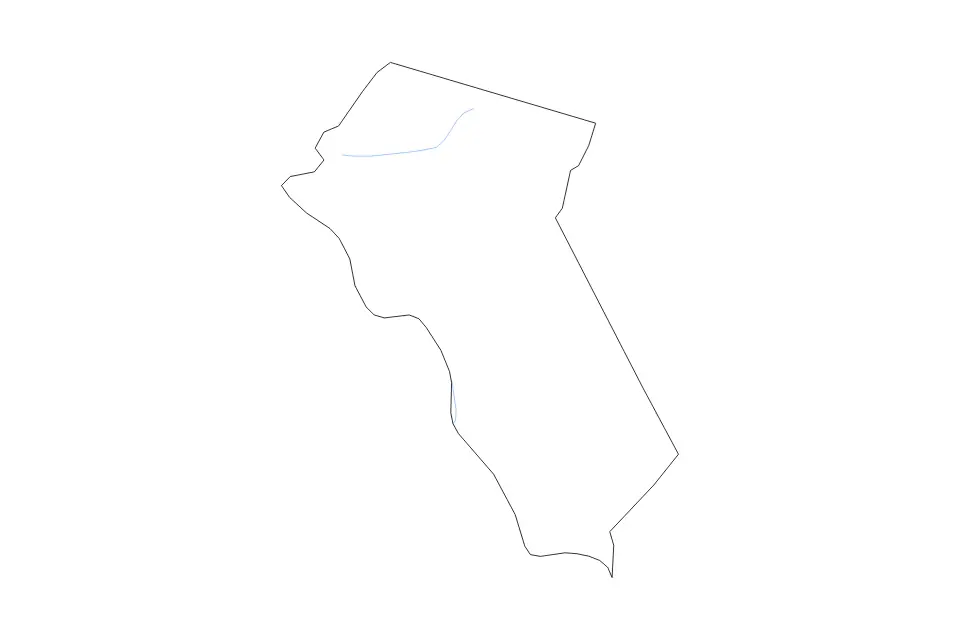 Mapa de Fauquier, Virginia de tipo contorno y ríos para América del Norte, con contorno y ríos con límites limpios.