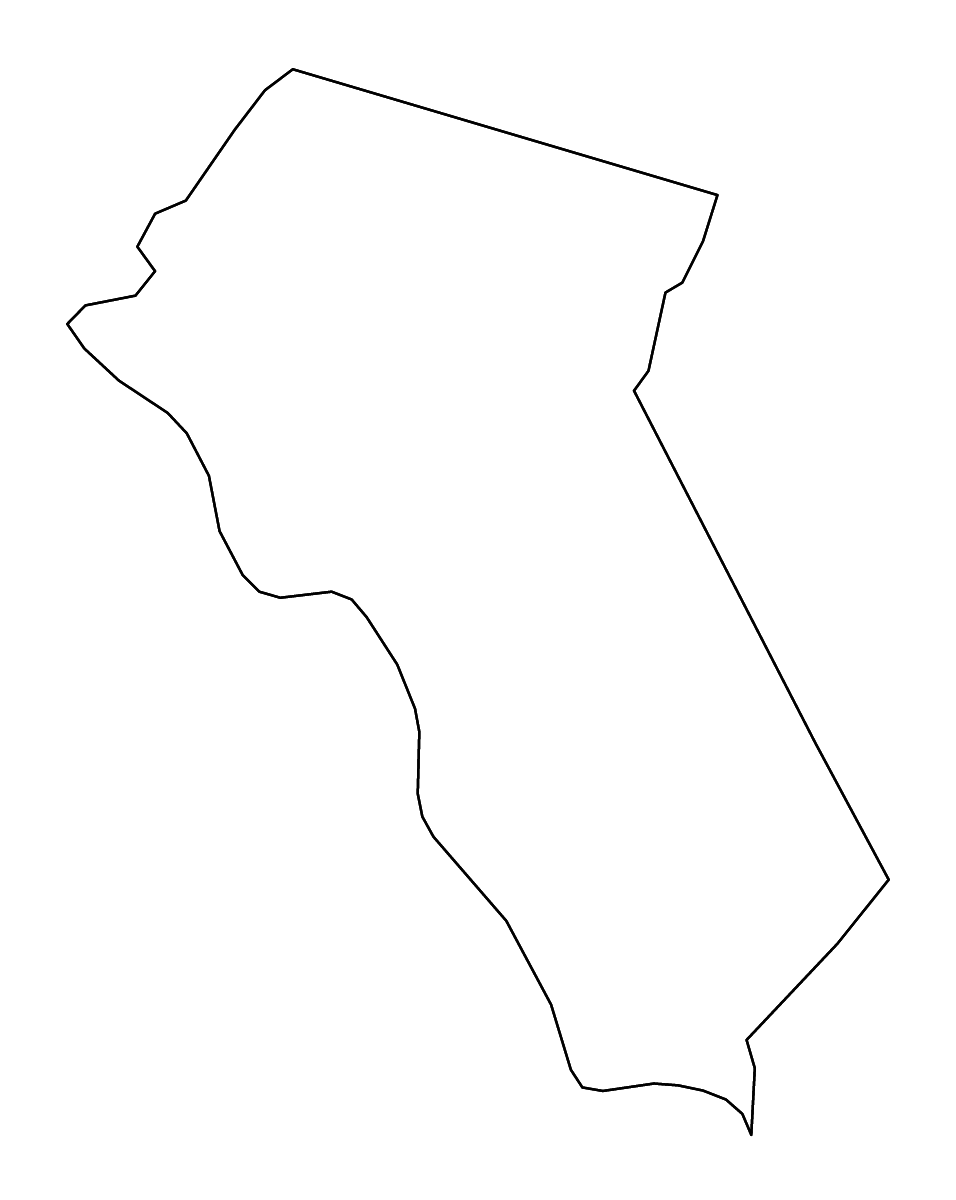Carte de contour de Fauquier, Virginia avec rivières.