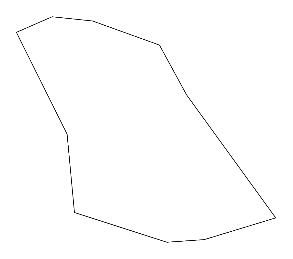 Mapa de contorno de Fredericksburg, Virginia con ríos.