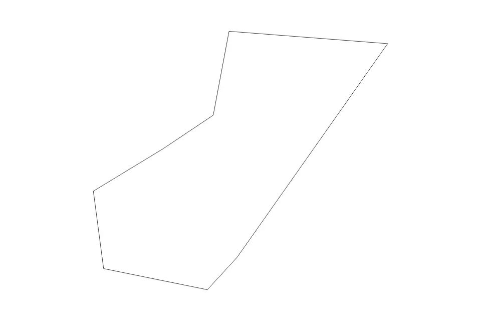 Outline map of Galax City, Virginia with subdivision borders.