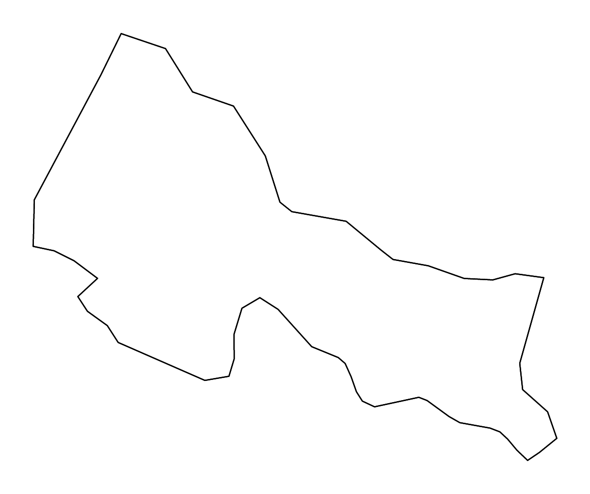 Mapa de contorno de Goochland, Virginia con ríos.