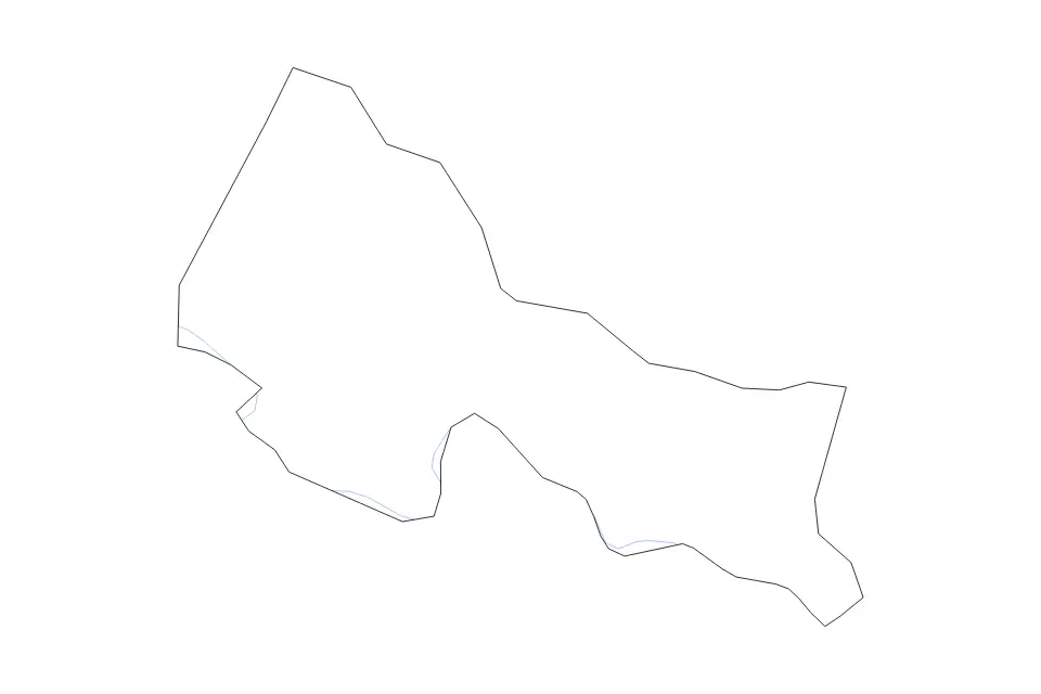 Carte de Goochland, Virginia de type contour et rivières pour Amérique du Nord, montrant contour et rivières avec des limites nettes.