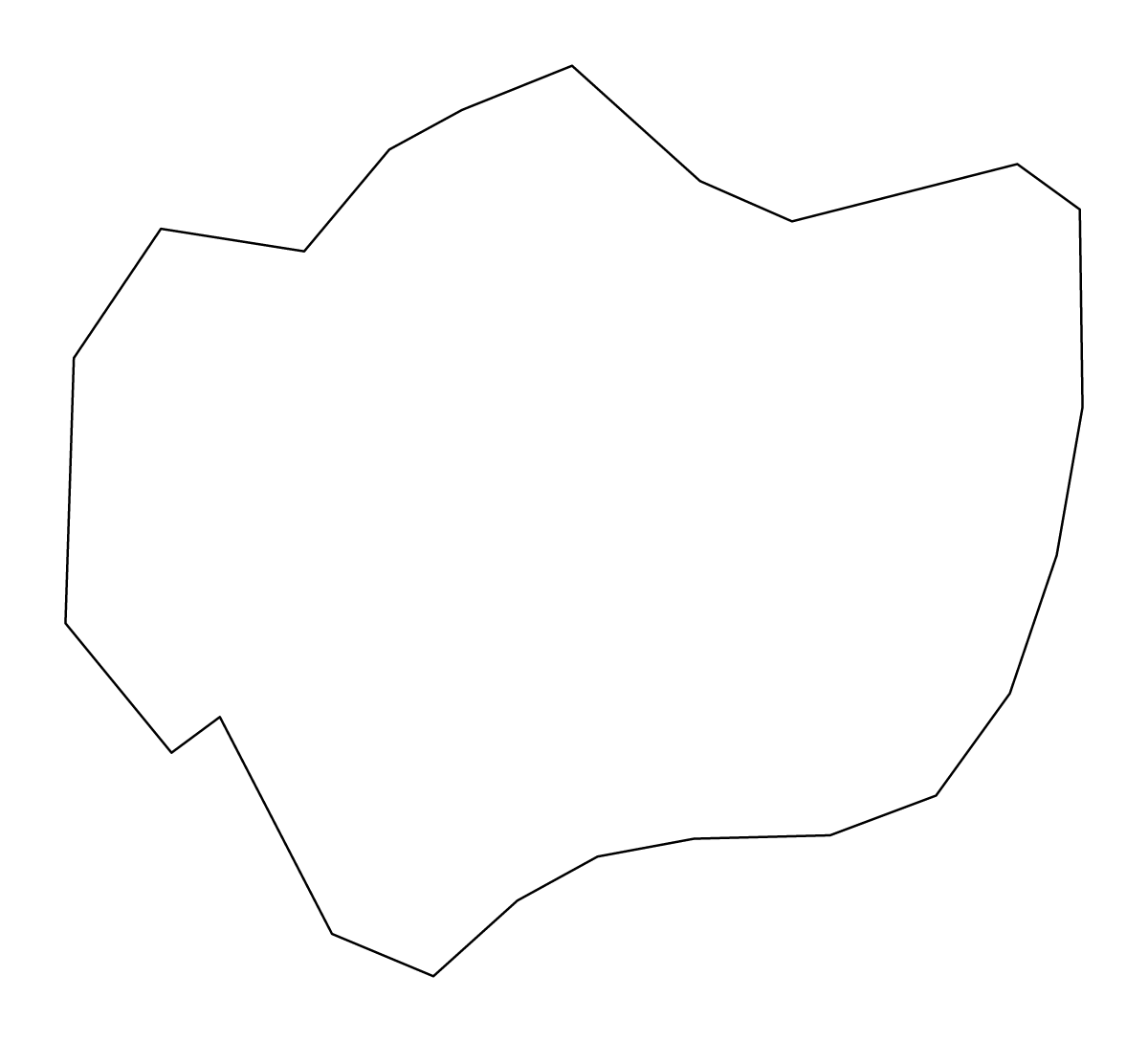 Mapa de contorno de Hampton, Virginia.