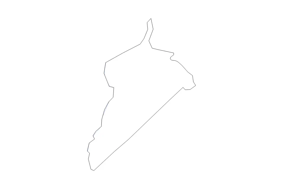 Outline map of Isle of Wight County, Virginia with subdivision borders and rivers.