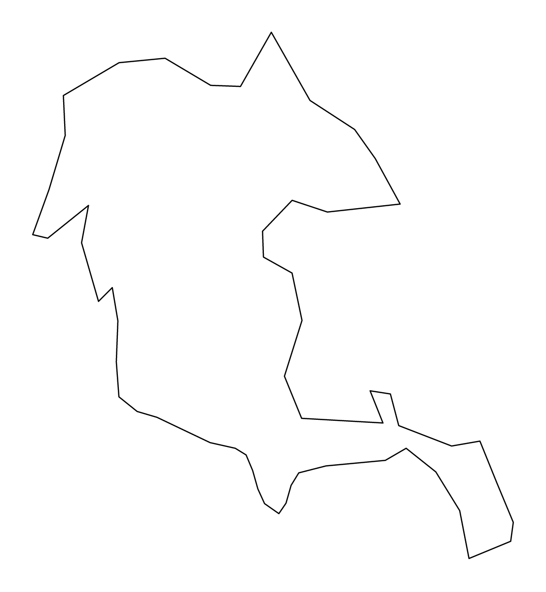 Mapa de contorno de James City, Virginia.