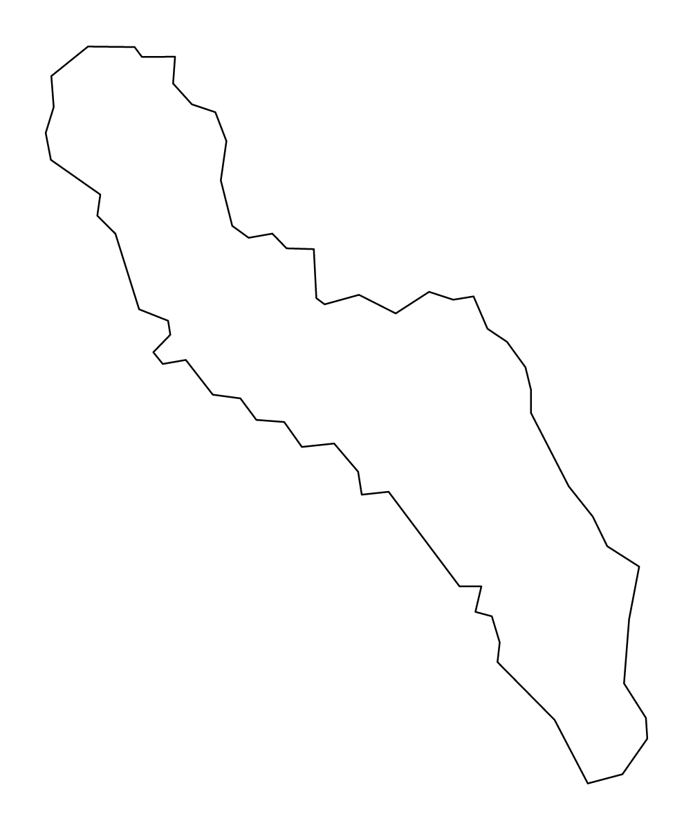 Mapa de contorno de King and Queen, Virginia.