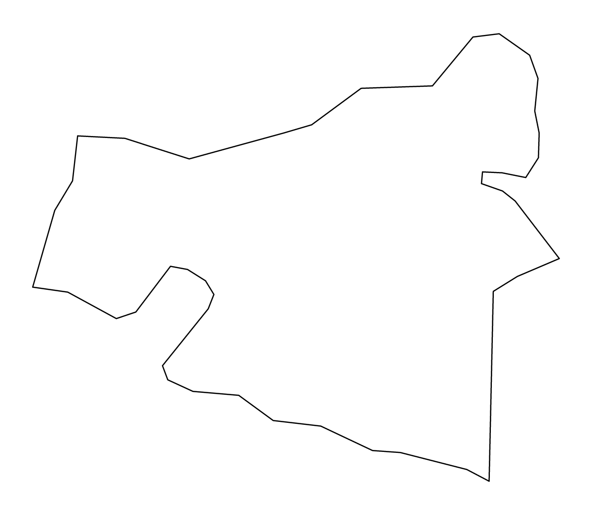 Carte de contour de King George, Virginia.