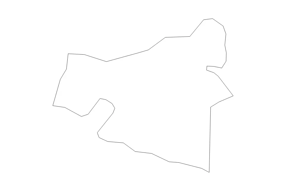 Mapa de King George, Virginia de tipo contorno para América del Norte, con contorno con límites limpios.