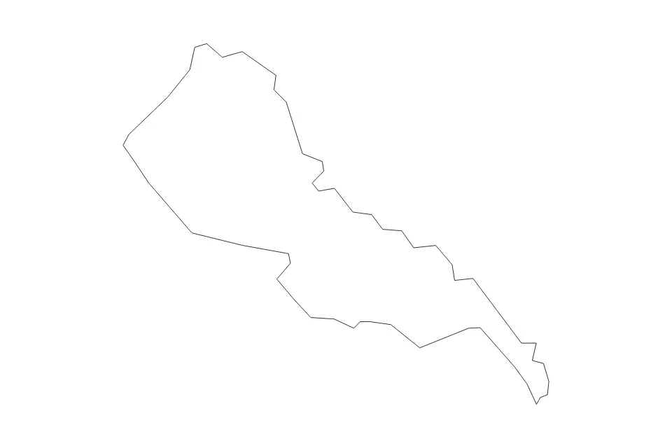 Carte de King William, Virginia de type contour pour Amérique du Nord, montrant contour avec des limites nettes.