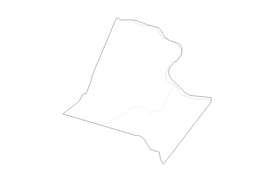 Mapa de Loudoun, Virginia de tipo contorno y ríos para América del Norte, con contorno y ríos con límites limpios.