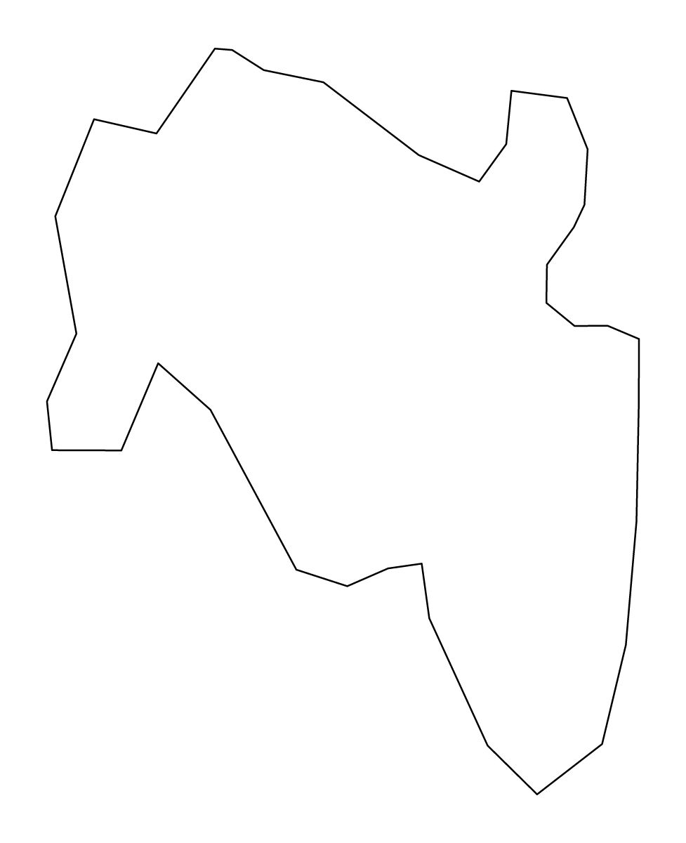 Carte de contour de Mathews, Virginia.