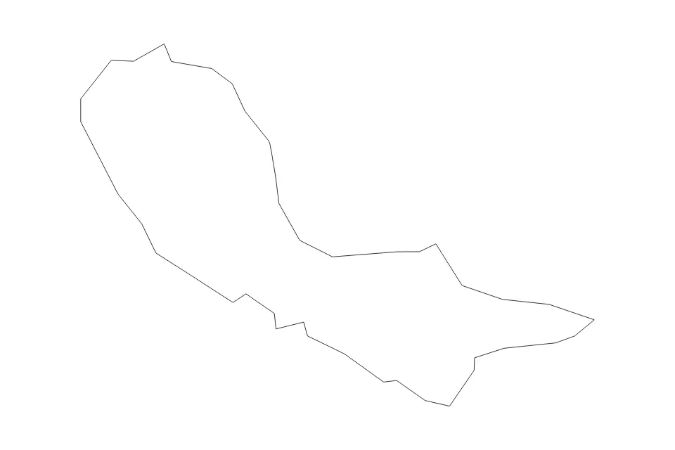 Mapa de Middlesex, Virginia de tipo contorno para América del Norte, con contorno con límites limpios.