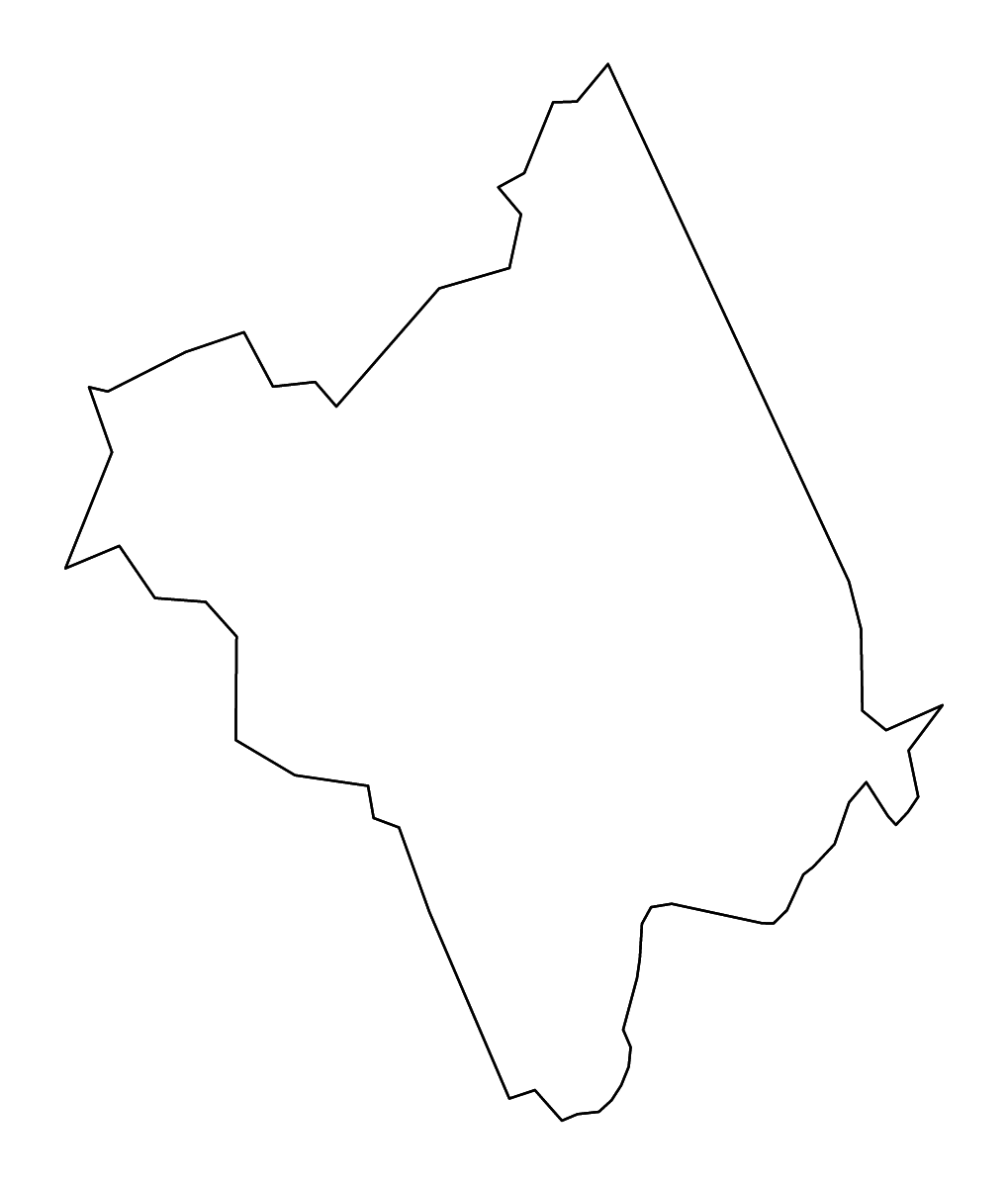 Mapa de contorno de Nelson, Virginia con ríos.