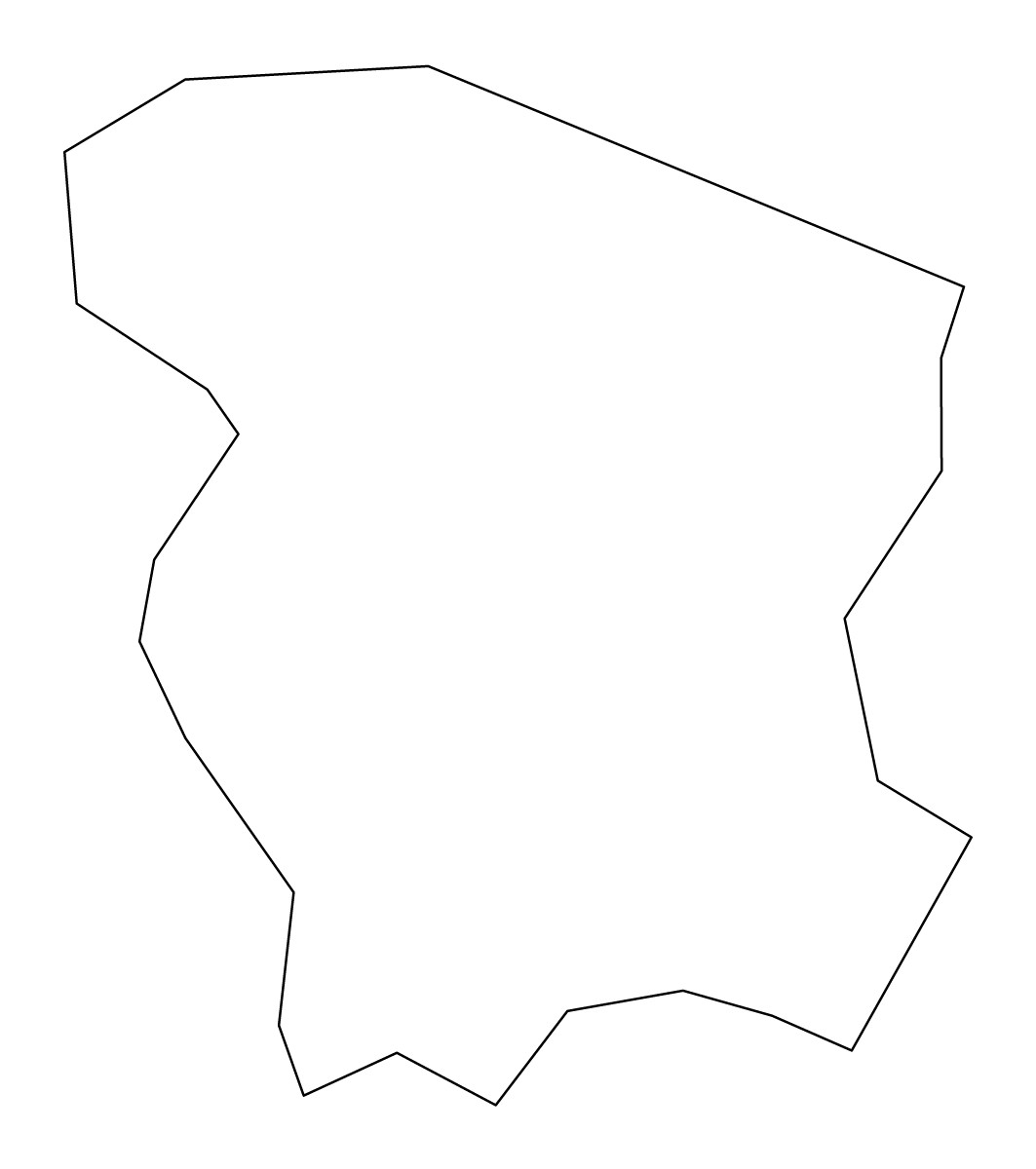 Mapa de contorno de Norfolk, Virginia.