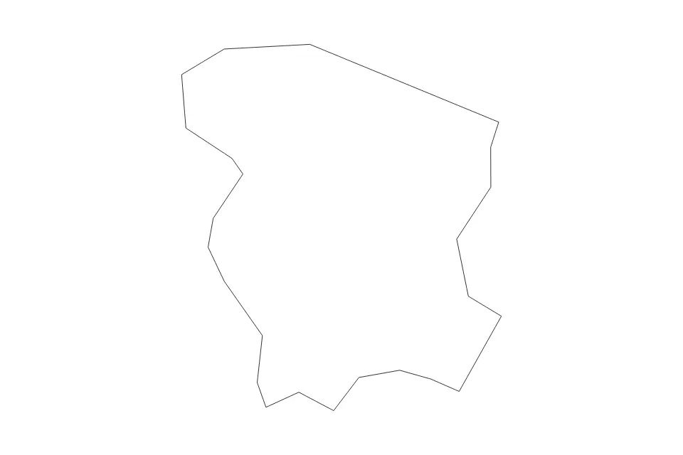 Mapa de Norfolk, Virginia de tipo contorno para América del Norte, con contorno con límites limpios.