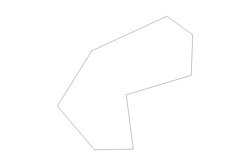 Outline map of Norton City, Virginia with subdivision borders.