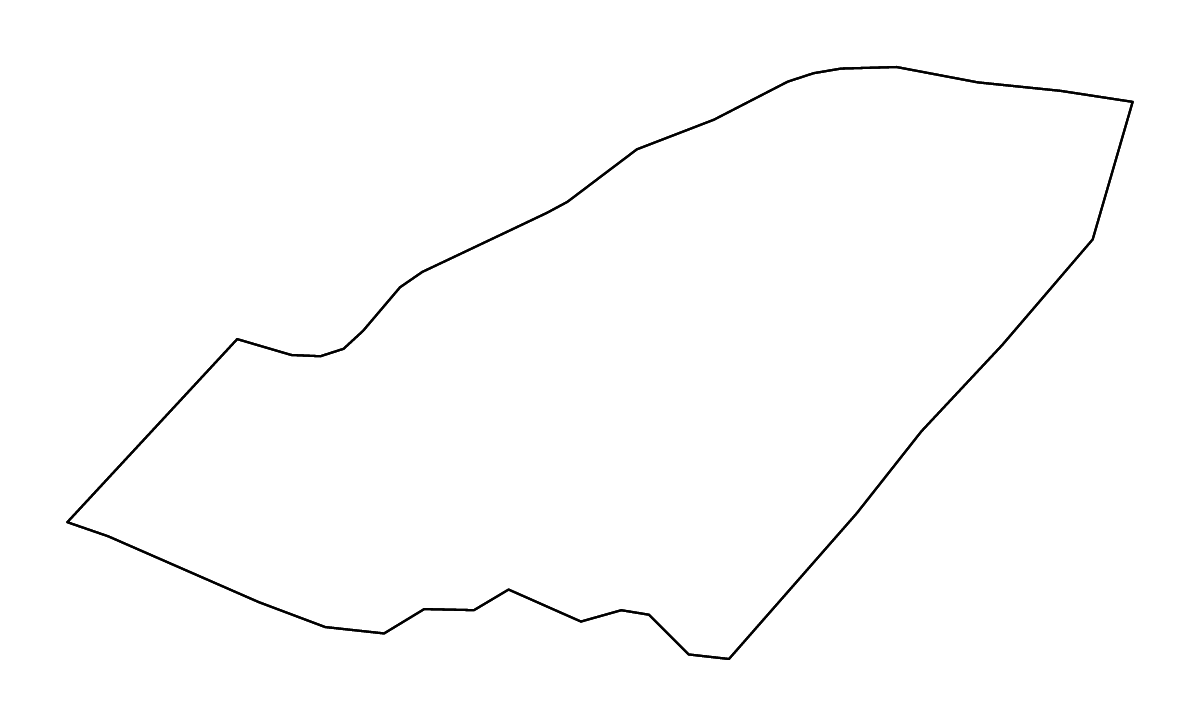 Mapa de contorno de Orange, Virginia con ríos.