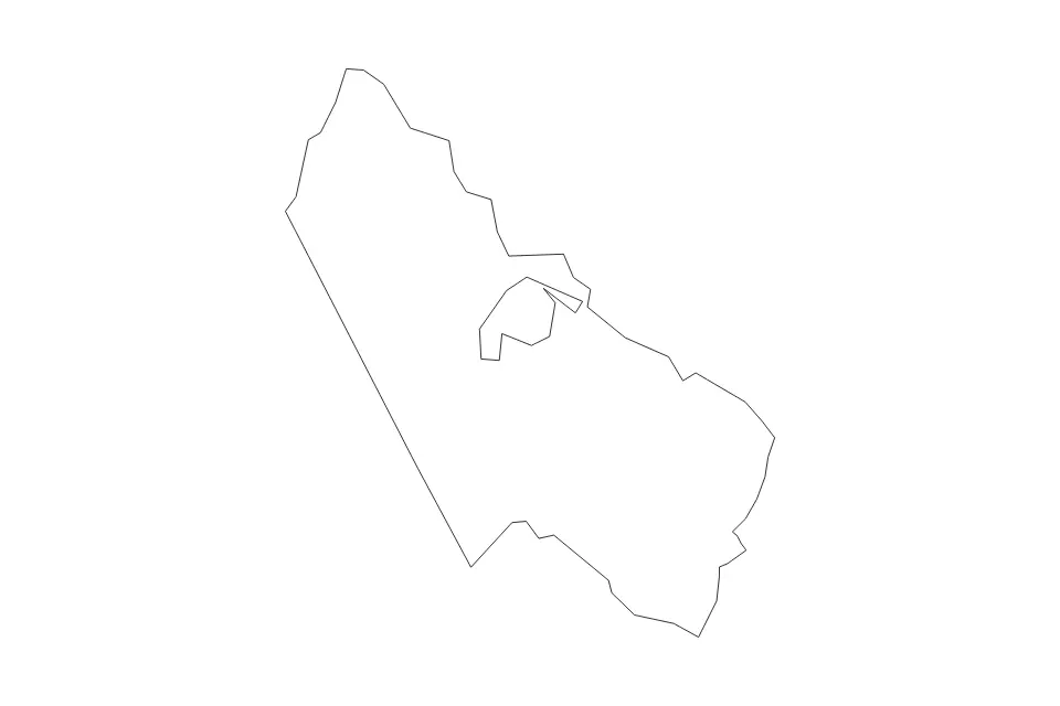 Mapa de Prince William, Virginia de tipo contorno para América del Norte, con contorno con límites limpios.