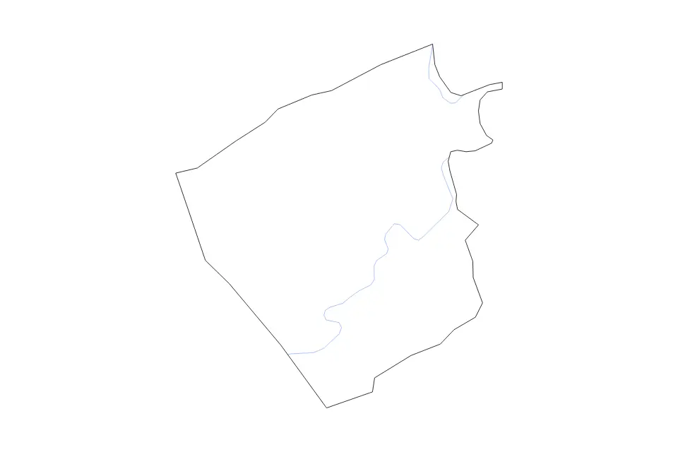 Carte de Pulaski, Virginia de type contour et rivières pour Amérique du Nord, montrant contour et rivières avec des limites nettes.