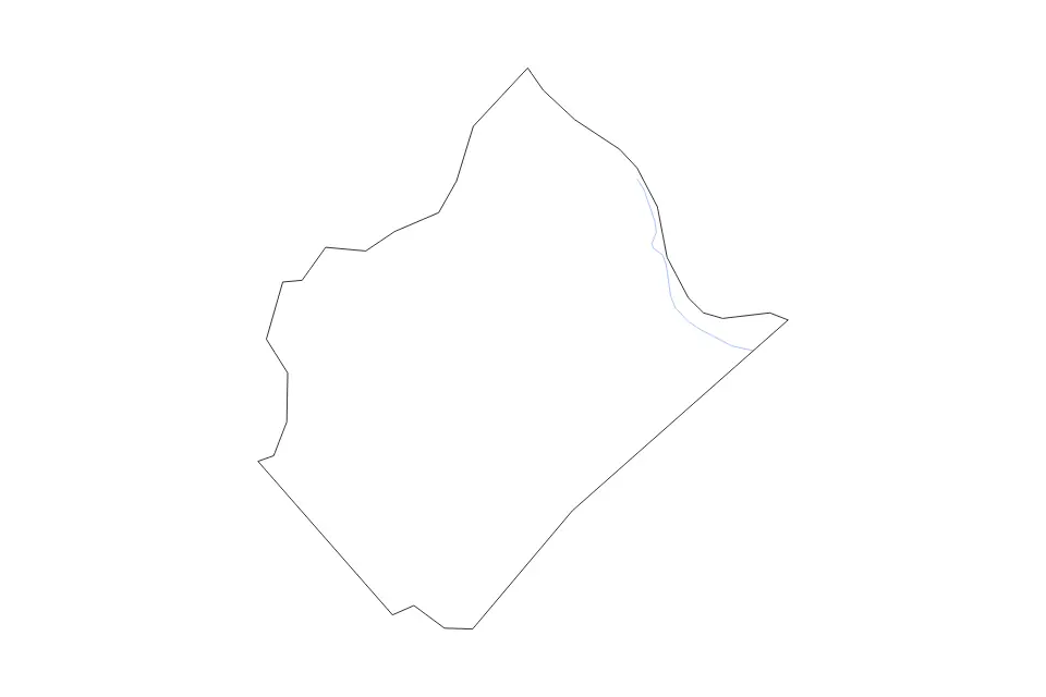 Mapa de Rappahannock, Virginia de tipo contorno y ríos para América del Norte, con contorno y ríos con límites limpios.