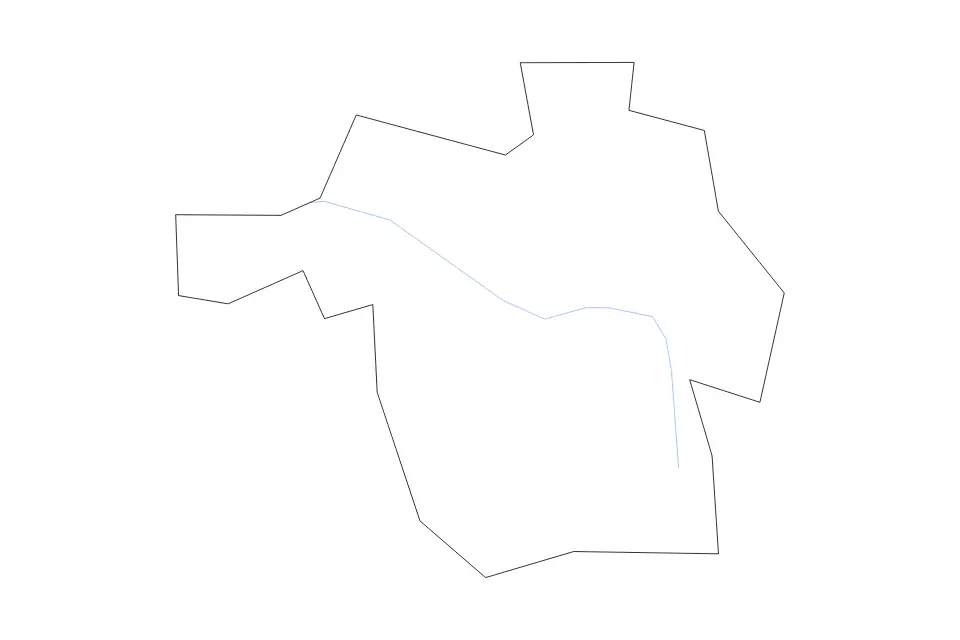 Mapa de Richmond (City), Virginia de tipo contorno y ríos para América del Norte, con contorno y ríos con límites limpios.