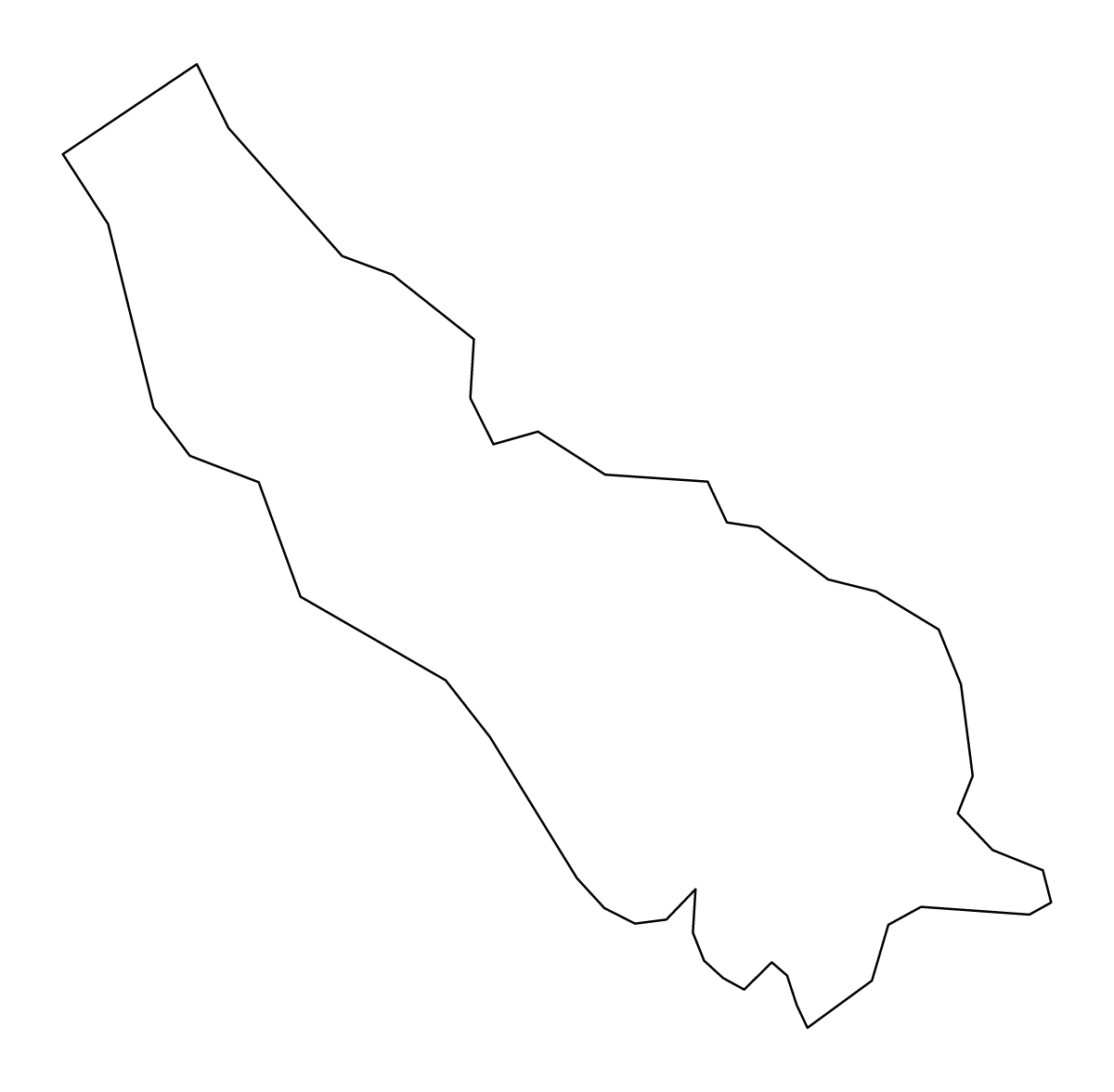 Carte de contour de Richmond (comté), Virginia.