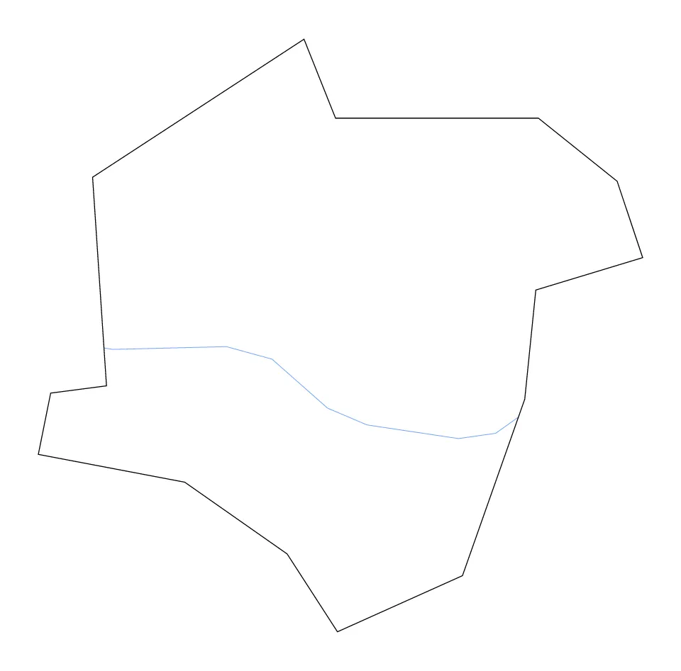 Roanoke outline map preview