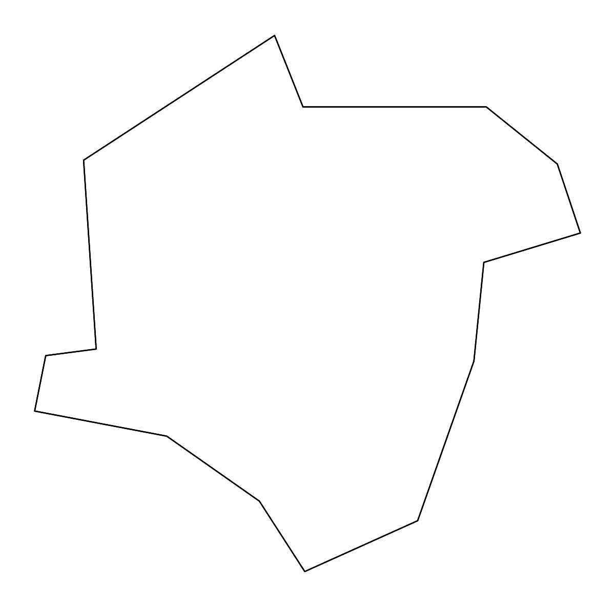 Mapa de contorno de Roanoke, Virginia con ríos.