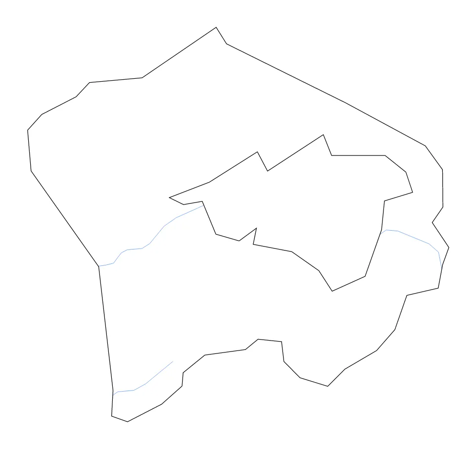 Roanoke outline map preview