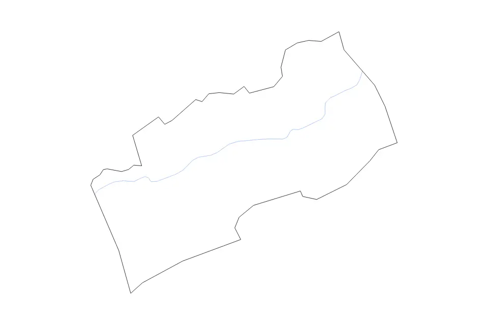 Mapa de Russell, Virginia de tipo contorno y ríos para América del Norte, con contorno y ríos con límites limpios.
