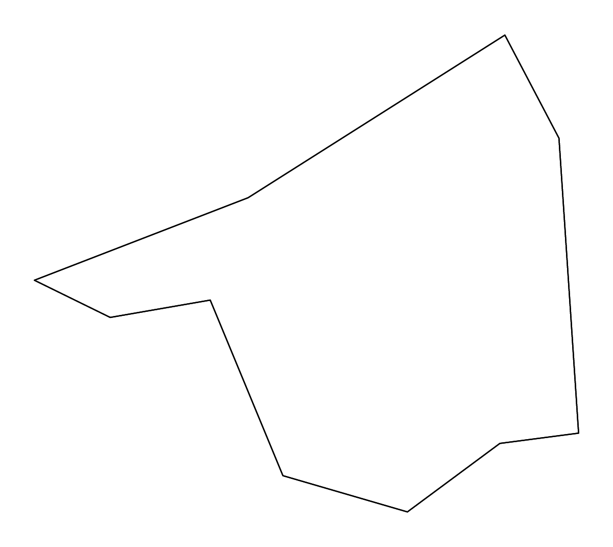 Mapa de contorno de Salem, Virginia con ríos.