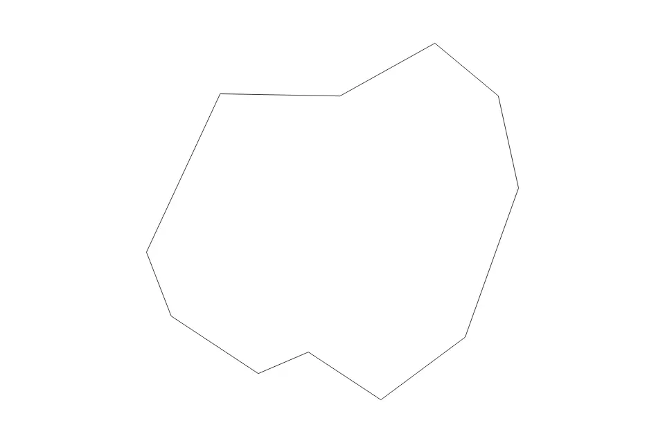 Mapa de Staunton, Virginia de tipo contorno para América del Norte, con contorno con límites limpios.