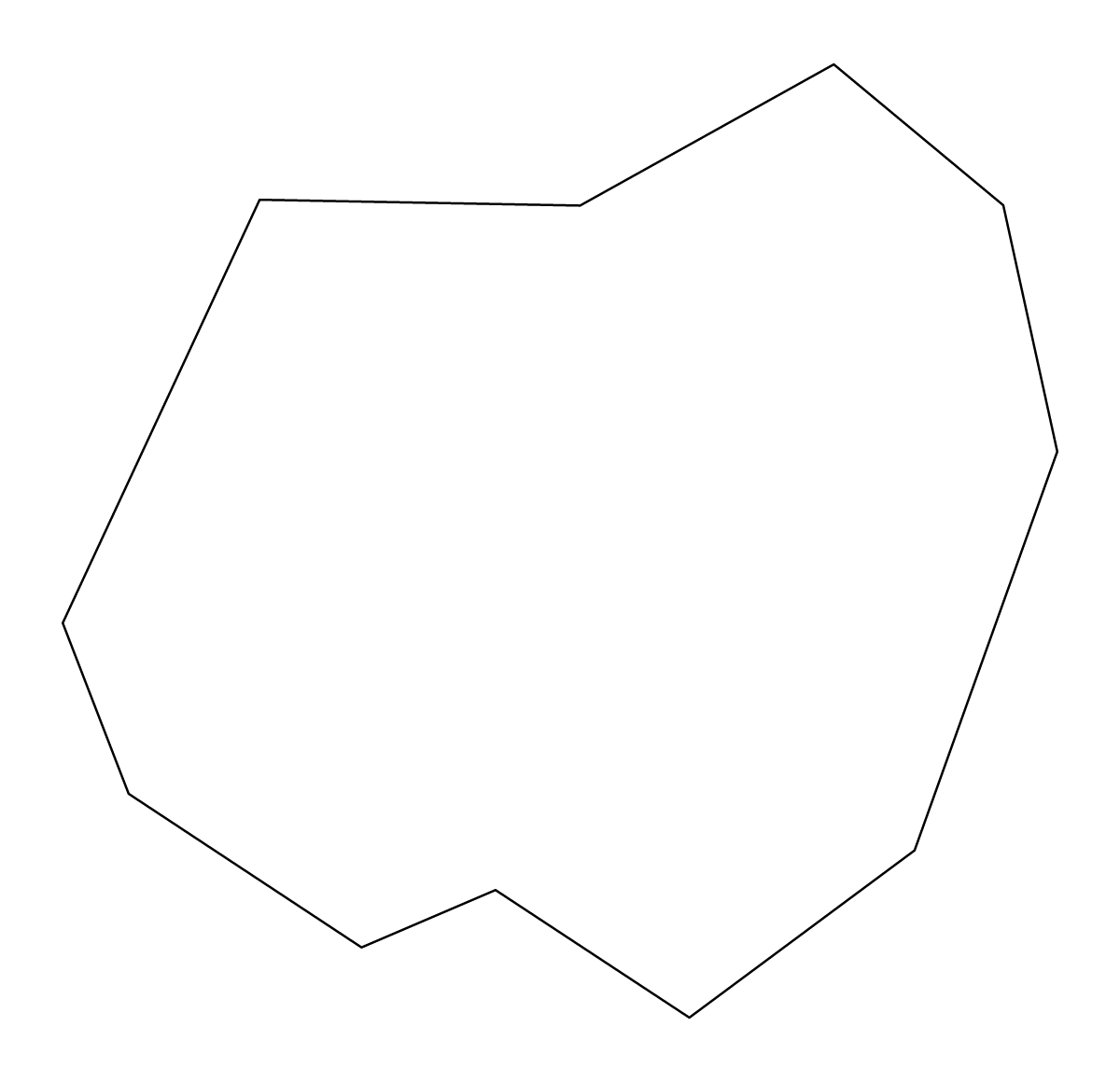 Mapa de contorno de Staunton, Virginia.