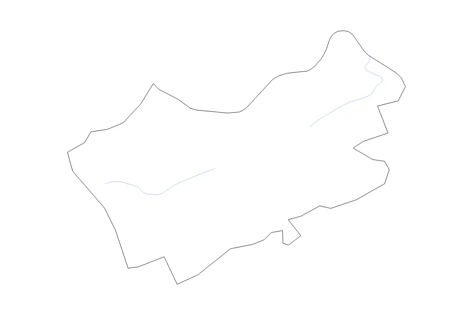 Carte de Tazewell, Virginia de type contour et rivières pour Amérique du Nord, montrant contour et rivières avec des limites nettes.
