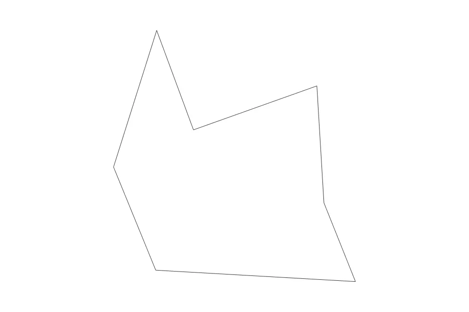 Outline map of Williamsburg City, Virginia with subdivision borders.