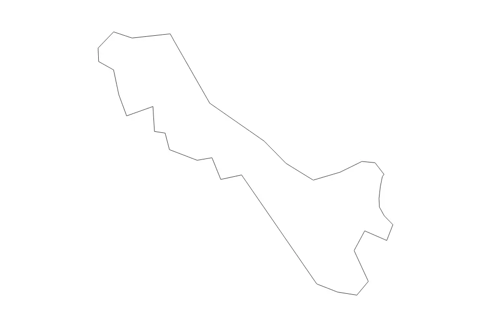 Carte de York, Virginia de type contour pour Amérique du Nord, montrant contour avec des limites nettes.
