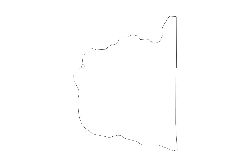 Carte de Clark, Washington de type contour et rivières pour Amérique du Nord, montrant contour et rivières avec des limites nettes.