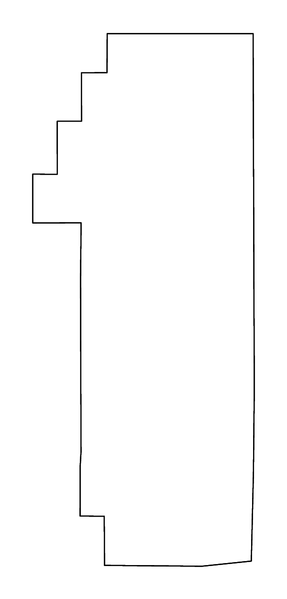 Mapa de contorno de Pend Oreille, Washington con ríos.