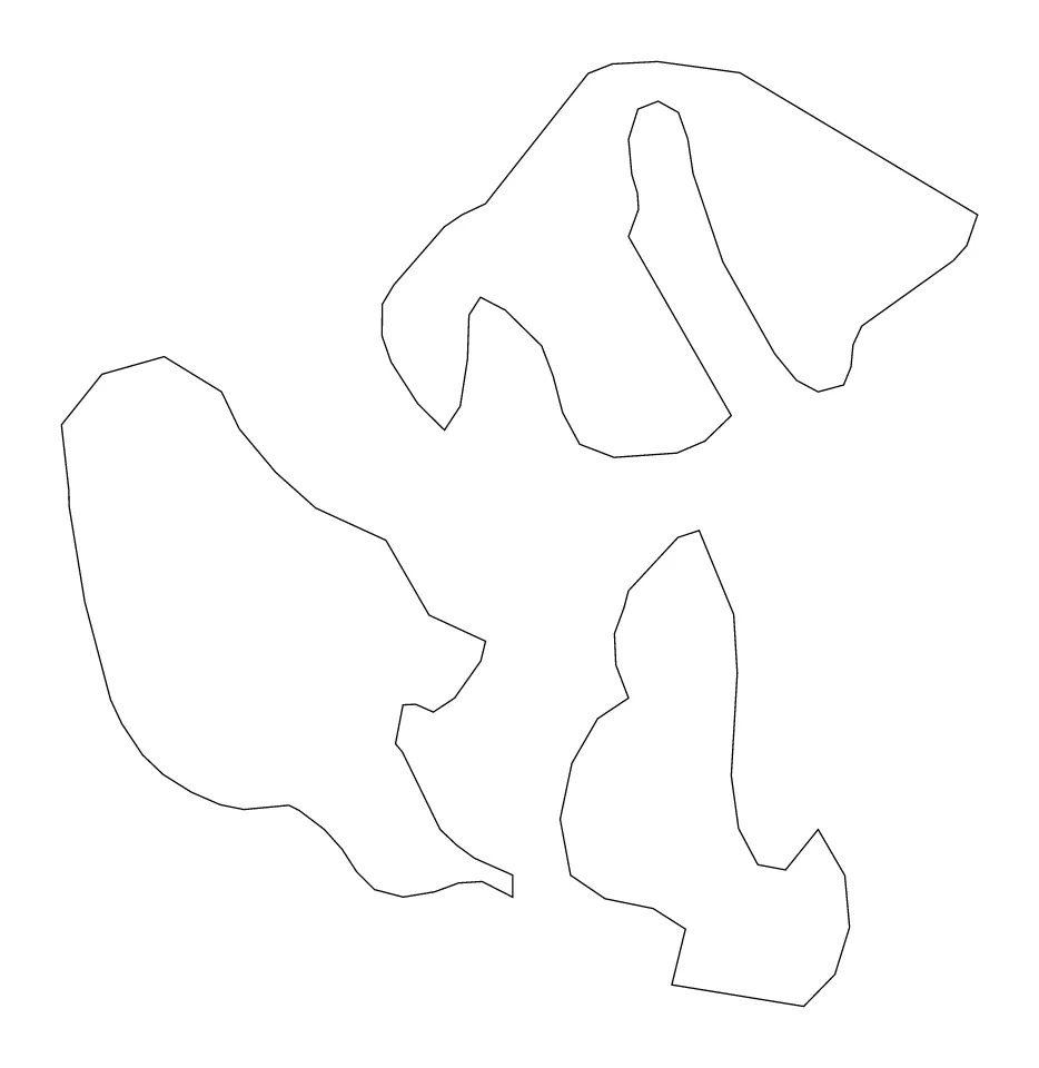 San Juan outline map preview