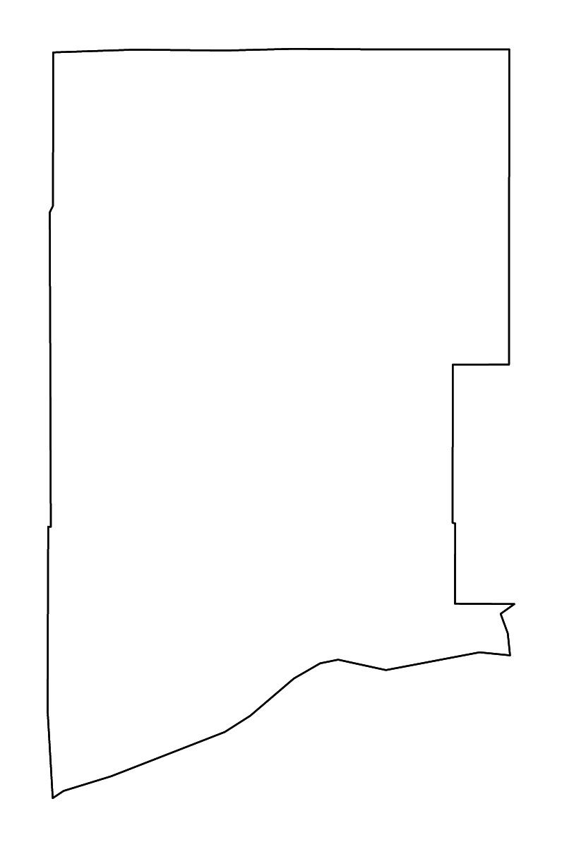 Mapa de contorno de Skamania, Washington con ríos.