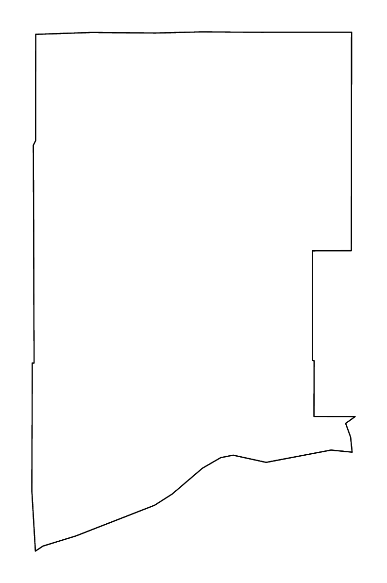 Mapa de contorno de Skamania, Washington con ríos.