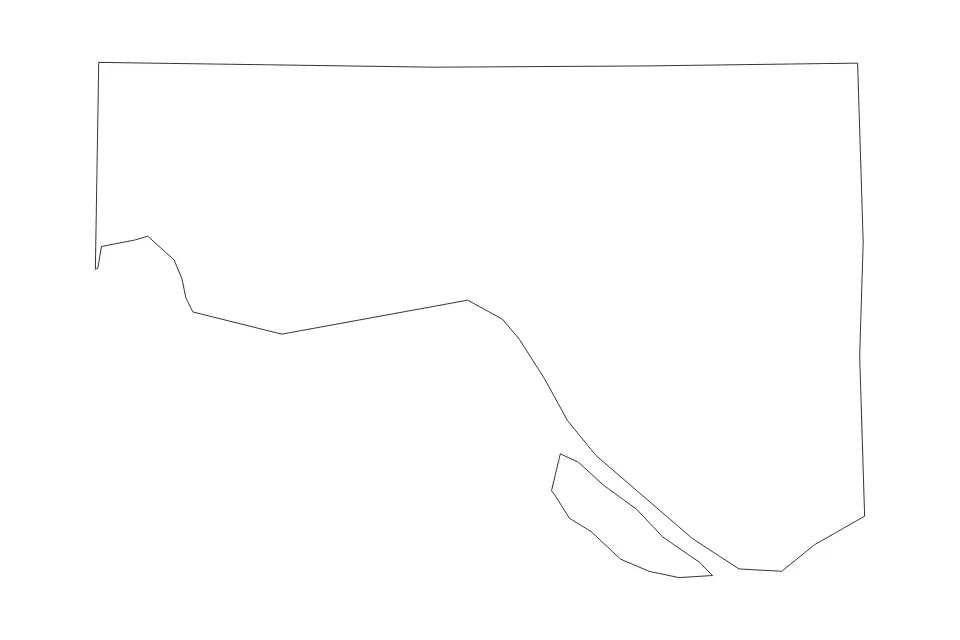 Carte de Wahkiakum, Washington de type contour pour Amérique du Nord, montrant contour avec des limites nettes.