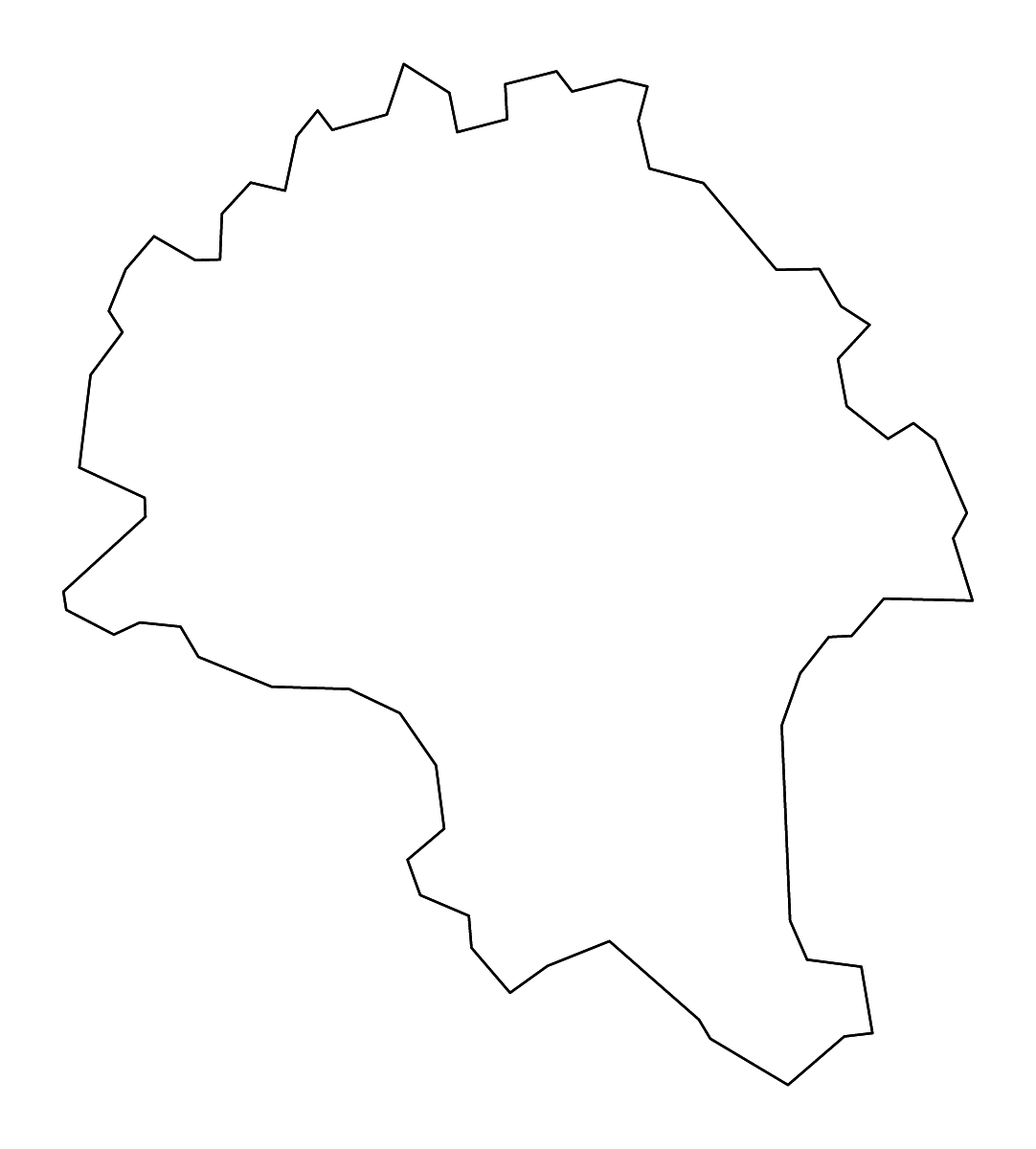 Mapa de contorno de Boone, West Virginia con ríos.