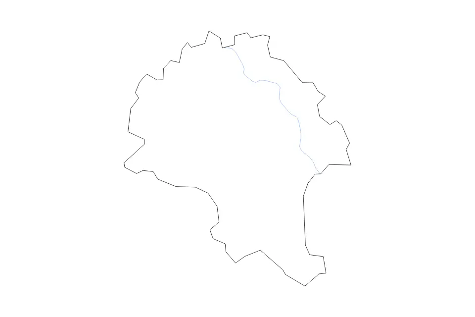 Mapa de Boone, West Virginia de tipo contorno y ríos para América del Norte, con contorno y ríos con límites limpios.