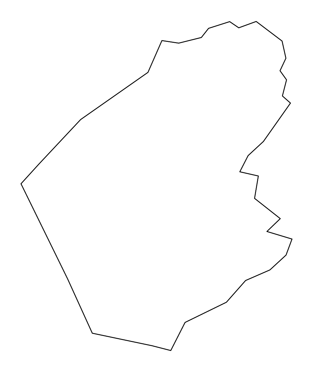 Mapa de contorno de Doddridge, West Virginia con ríos.