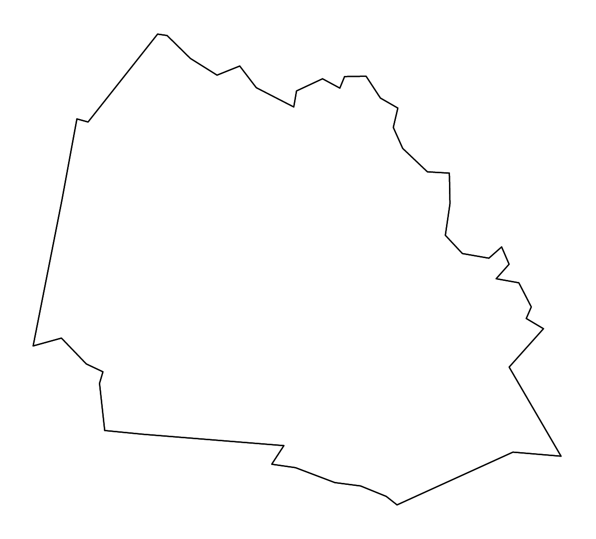 Mapa de contorno de Fayette, West Virginia con ríos.
